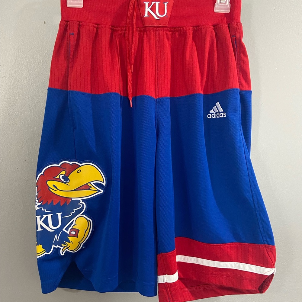 Mens KU Kansas Jayhawks basketball shorts